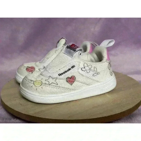 Reebok Club C Slip-On IV Peppa Pig Toddler Size 4 Sneakers - Picture 4 of 13